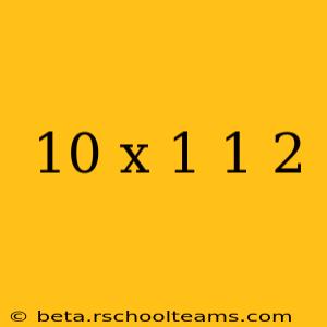 10 x 1 1 2