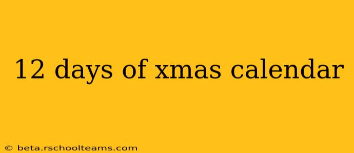 12 days of xmas calendar