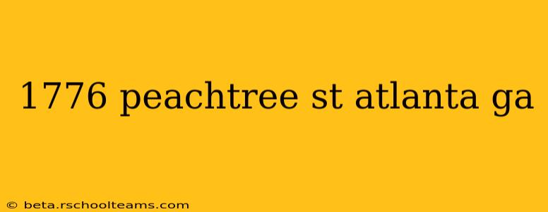 1776 peachtree st atlanta ga