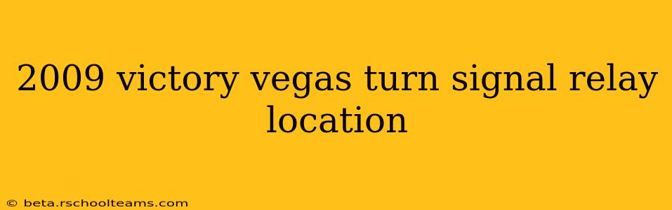 2009 victory vegas turn signal relay location