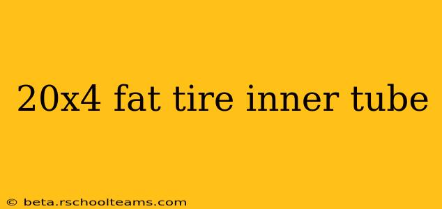 20x4 fat tire inner tube
