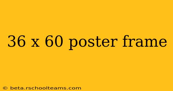36 x 60 poster frame