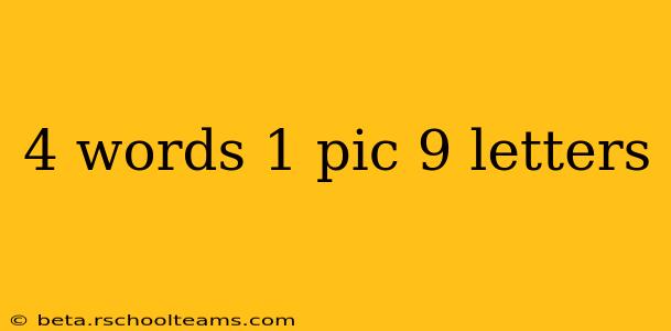 4 words 1 pic 9 letters