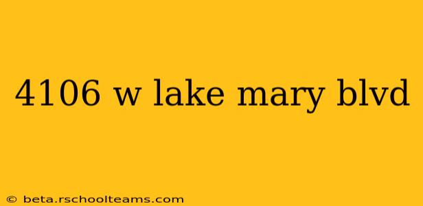 4106 w lake mary blvd