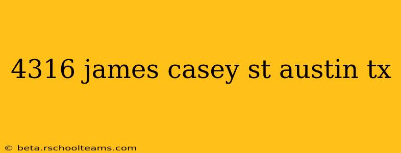 4316 james casey st austin tx