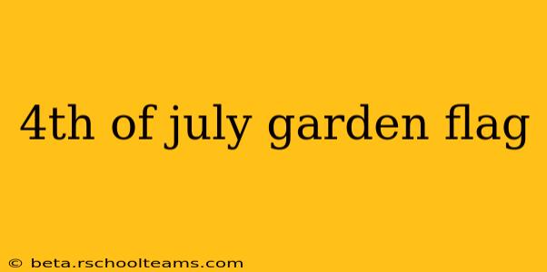4th of july garden flag