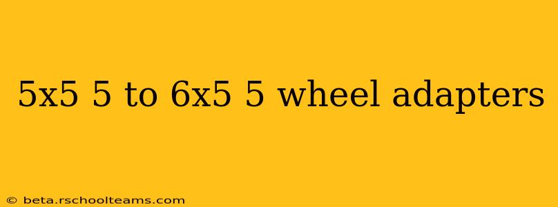 5x5 5 to 6x5 5 wheel adapters