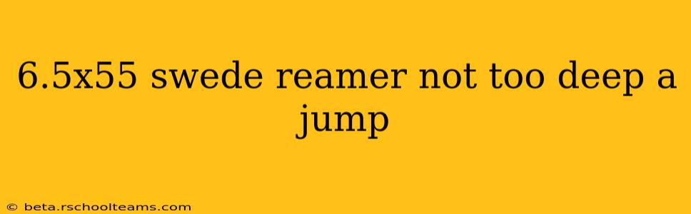 6.5x55 swede reamer not too deep a jump
