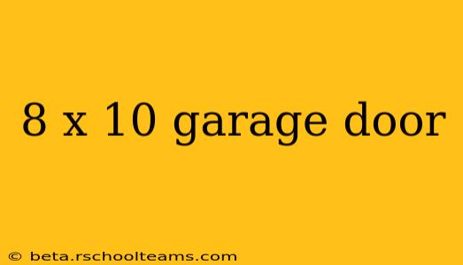 8 x 10 garage door