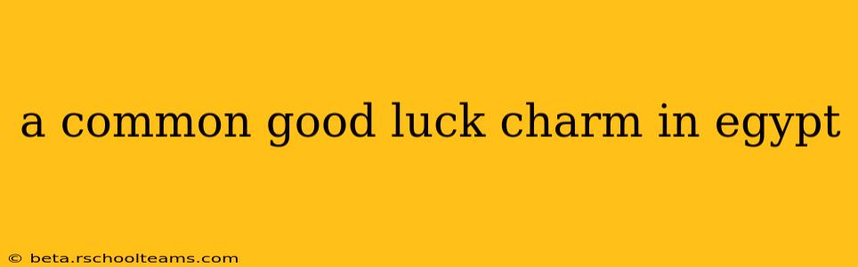 a common good luck charm in egypt