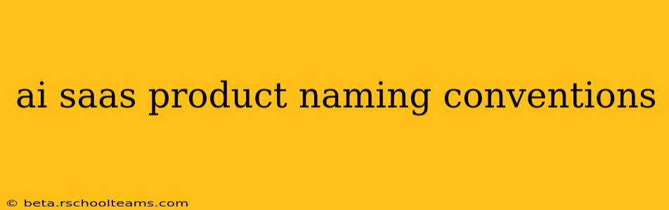 ai saas product naming conventions