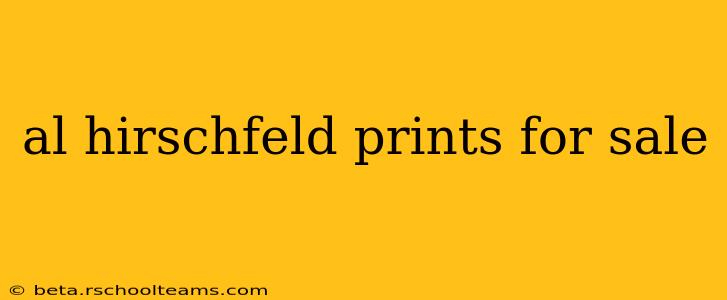 al hirschfeld prints for sale