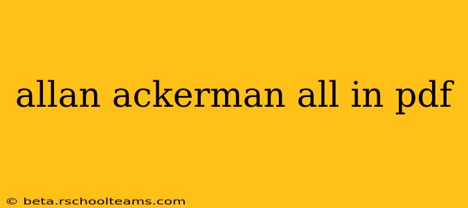 allan ackerman all in pdf