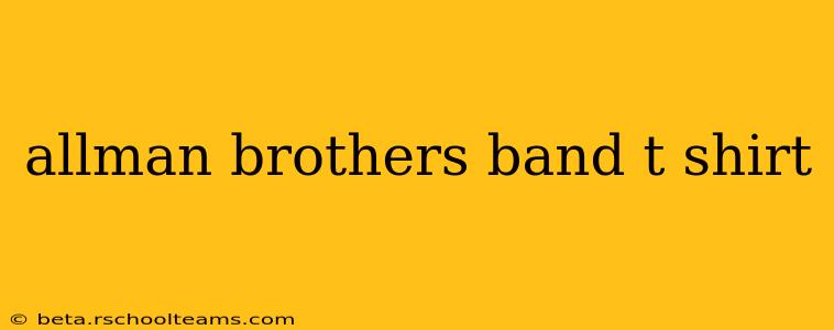 allman brothers band t shirt