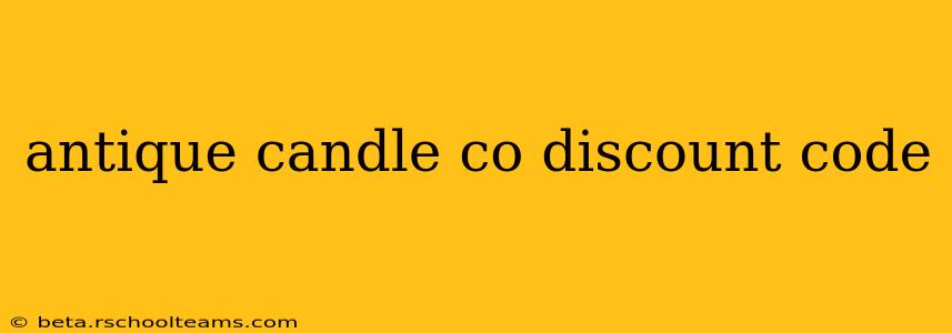antique candle co discount code