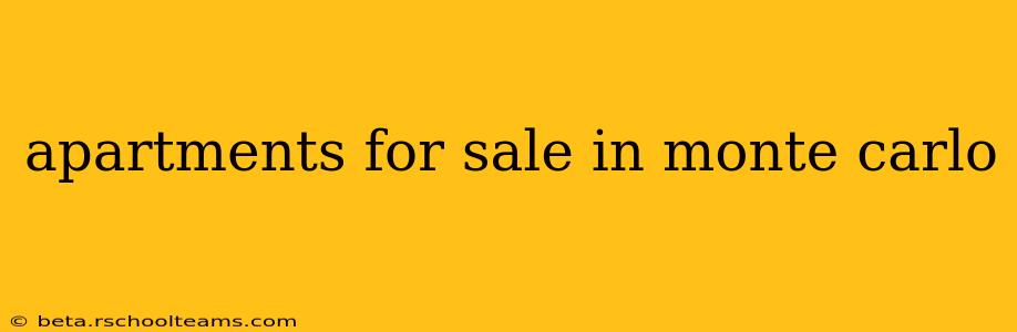apartments for sale in monte carlo