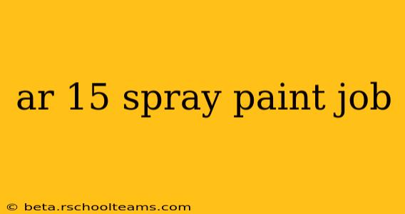 ar 15 spray paint job