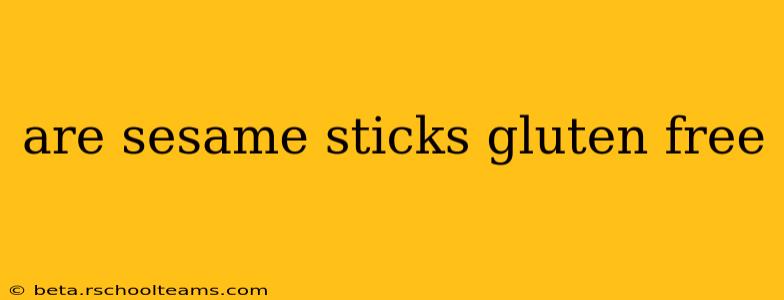 are sesame sticks gluten free