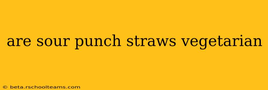 are sour punch straws vegetarian