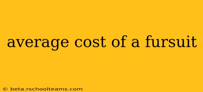 average cost of a fursuit
