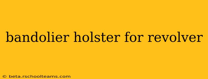 bandolier holster for revolver
