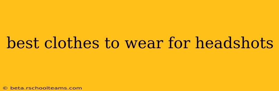 best clothes to wear for headshots