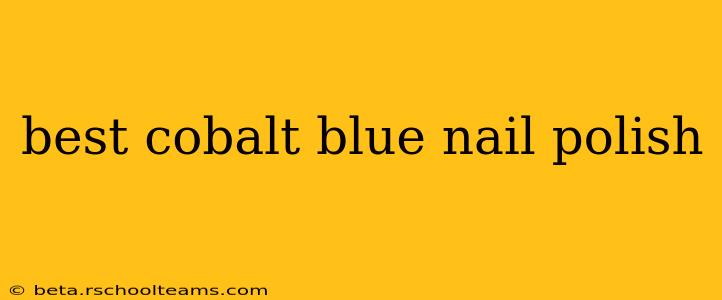 best cobalt blue nail polish