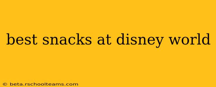 best snacks at disney world