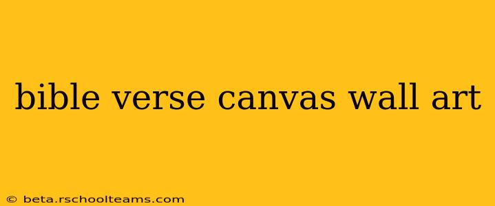 bible verse canvas wall art