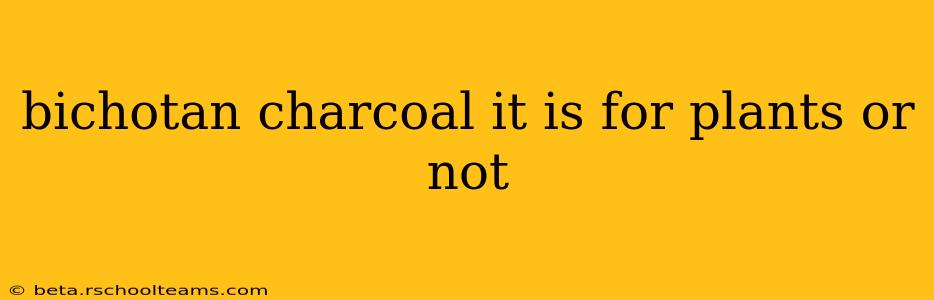 bichotan charcoal it is for plants or not