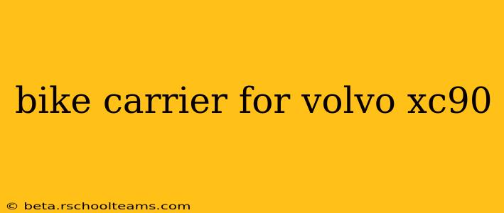 bike carrier for volvo xc90