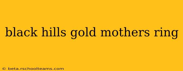 black hills gold mothers ring