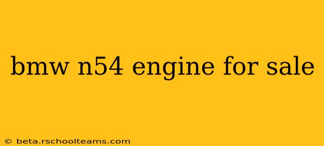 bmw n54 engine for sale