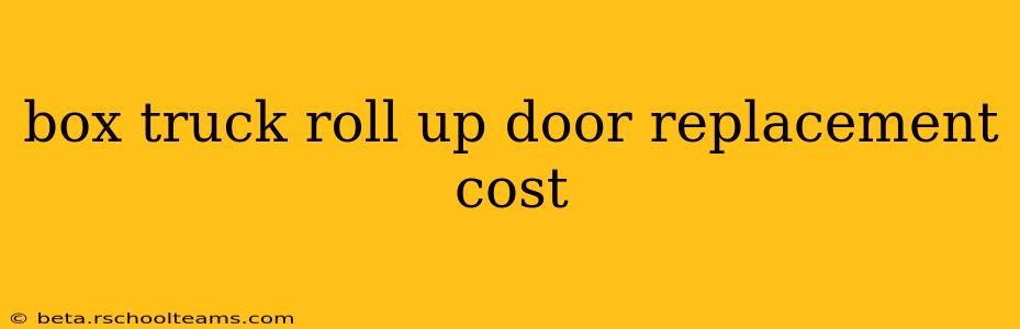 box truck roll up door replacement cost