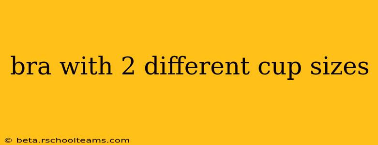 bra with 2 different cup sizes