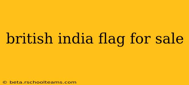 british india flag for sale