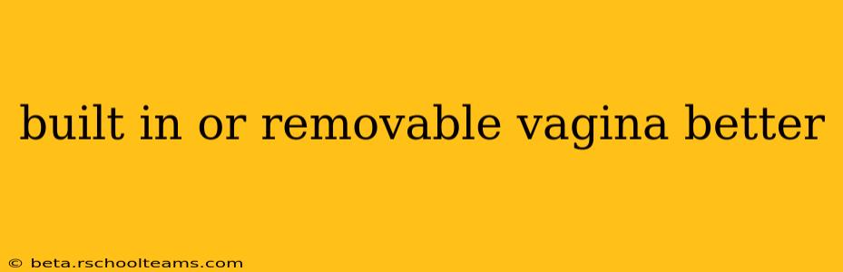 built in or removable vagina better