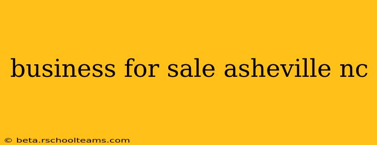 business for sale asheville nc