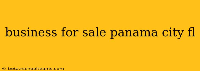 business for sale panama city fl