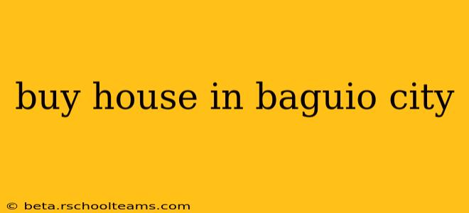 buy house in baguio city