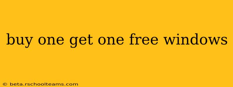buy one get one free windows