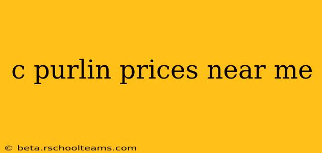 c purlin prices near me