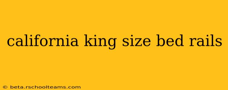 california king size bed rails