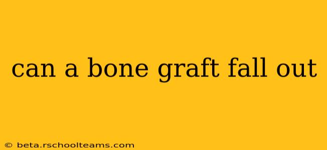 can a bone graft fall out