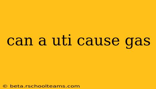 can a uti cause gas