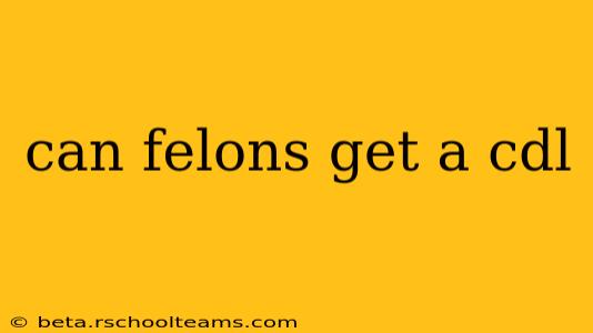 can felons get a cdl