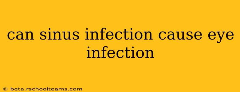 can sinus infection cause eye infection