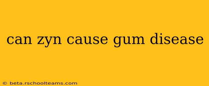 can zyn cause gum disease