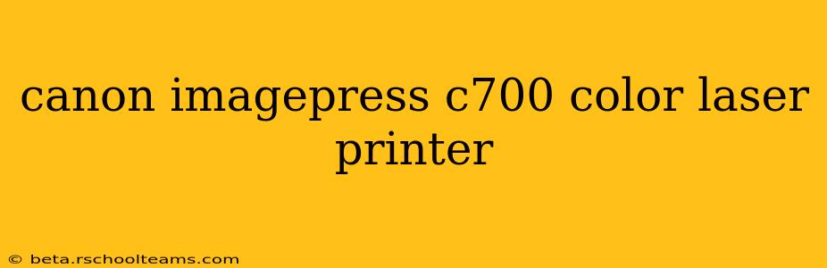 canon imagepress c700 color laser printer