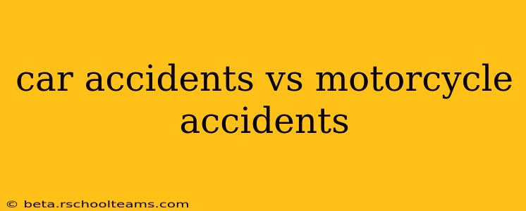 car accidents vs motorcycle accidents
